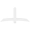Ekena Millwork Bellingham Architectural Grade PVC Gable Bracket, 72"W x 36"H x 4"D x 6"F, 12/12 Pitch GBP072X36X0406BEL00 - alternate 4